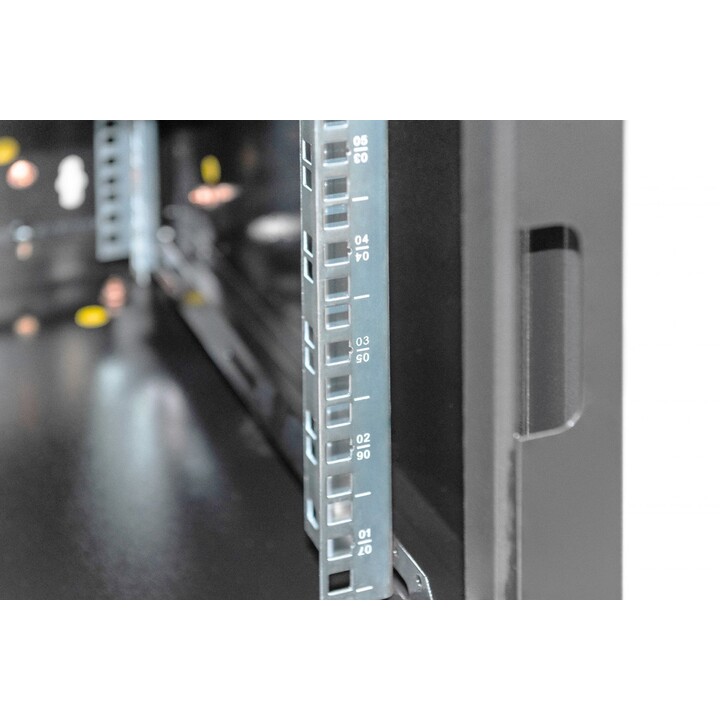 Digitus DN-19 07U-6/6-SW armario rack 7U Bastidor de pared Negro