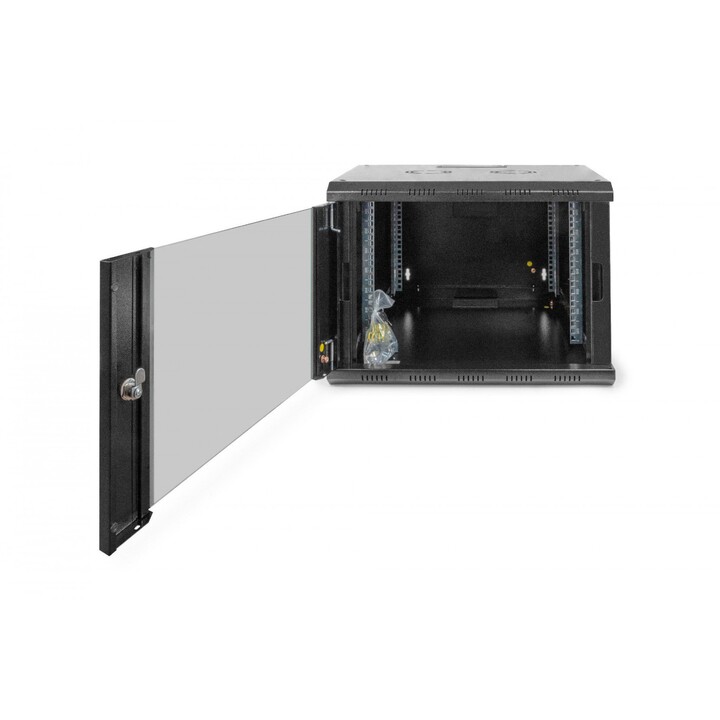 Digitus DN-19 07U-6/6-SW armario rack 7U Bastidor de pared Negro