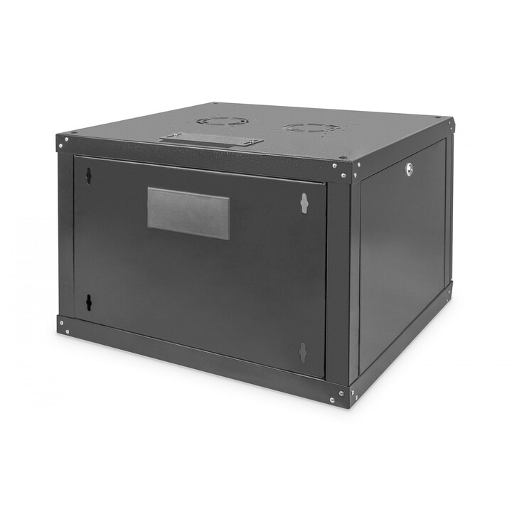 Armadio rack Digitus DN-19 07U-6/6-SW 7U da parete, nero