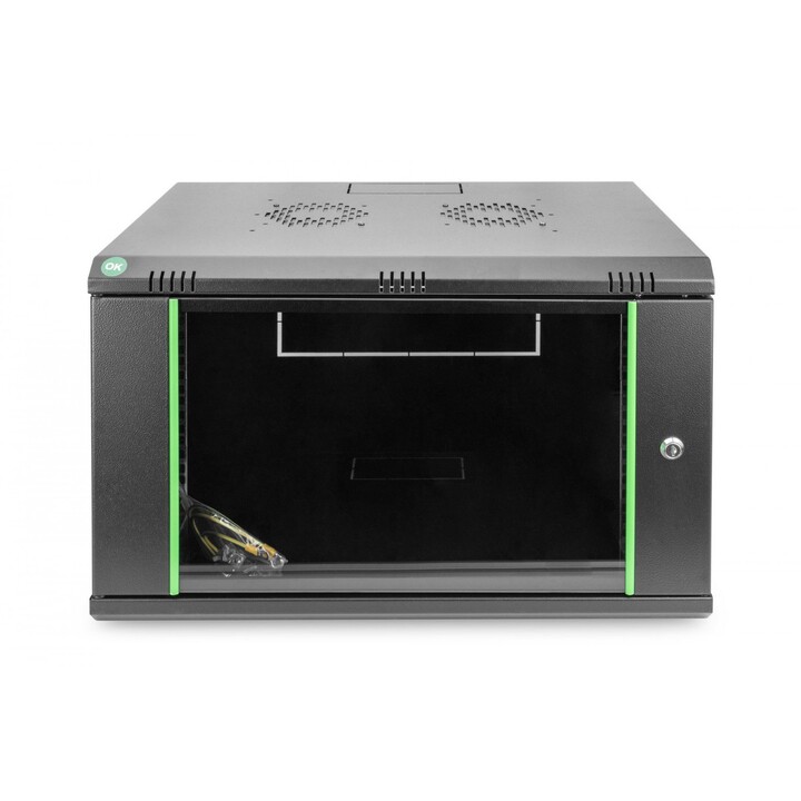 Armadio rack Digitus DN-19 07-U-EC-SW 7U da parete, nero