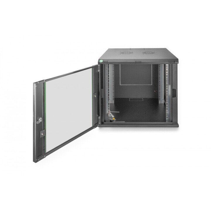 Armadio rack Digitus DN-19 09U-6/6-EC-SW 9U da parete, nero