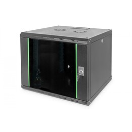 Digitus DN-19 09U-6/6-SW armario rack 9U Bastidor de pared Negro