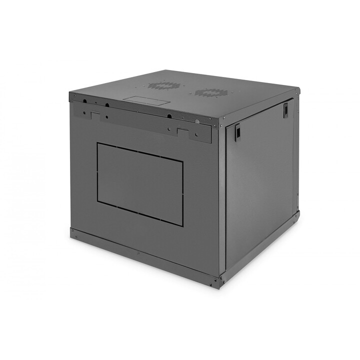 Gabinete de rack Digitus DN-19 09-U-EC-SW 9U para montagem em parede, preto