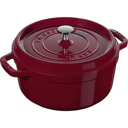 STAUB LA COCOTTE Runde Gusseisener Topf 3.85 Liter, Bordeaux