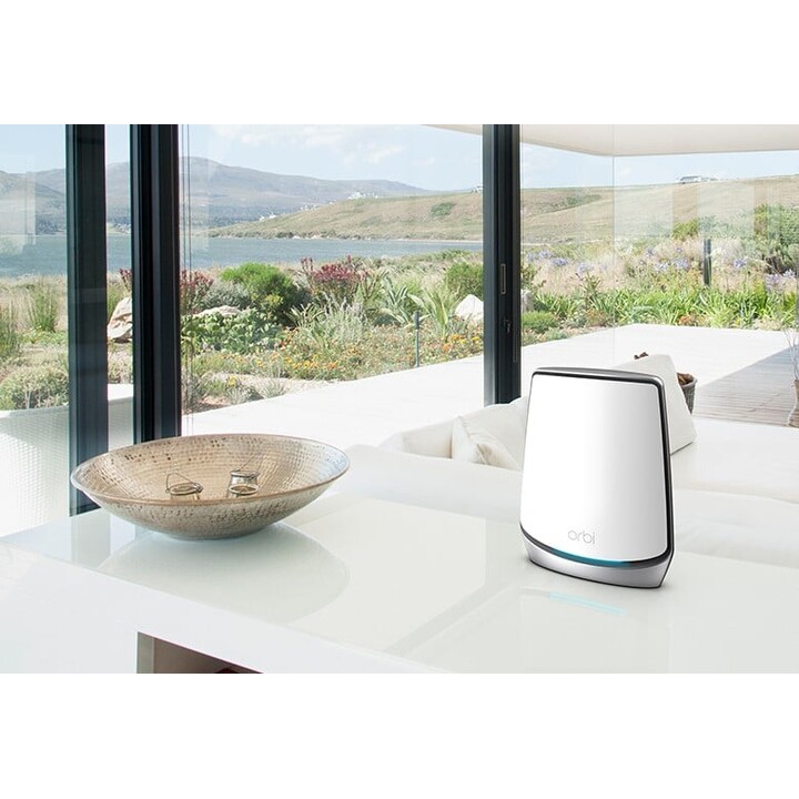 Système maillé WiFi 6 NETGEAR Orbi RBK853 AX6000 tribande (2,4 GHz/5 GHz/5 GHz) Wi-Fi 6 (802.11ax) Gris 4 internes