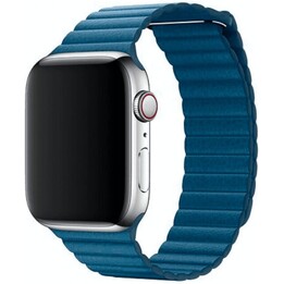 Pulseira Devia para Apple Watch 42/44/45/49mm em couro azul oceano