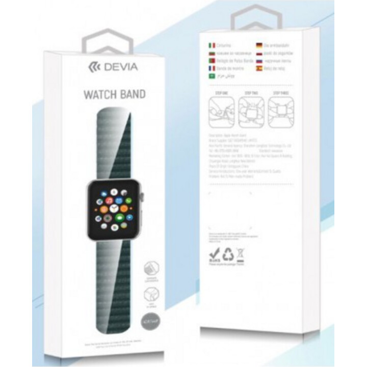 Devia strap for apple watch 38/40/41mm milanese silver