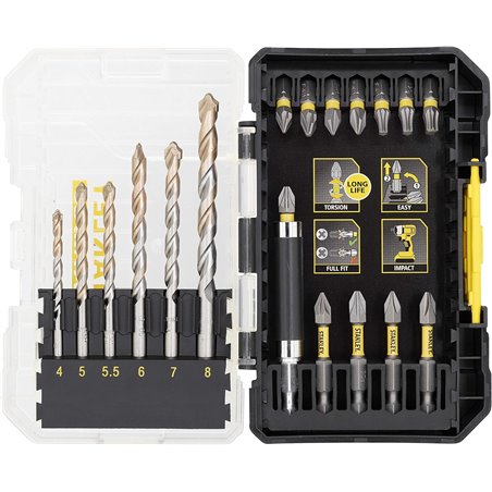 Conjunto de brocas e brocas de 19 peças
