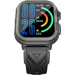 Blackview W30 1,91 pouce Smart Watch, Black microphone intégré