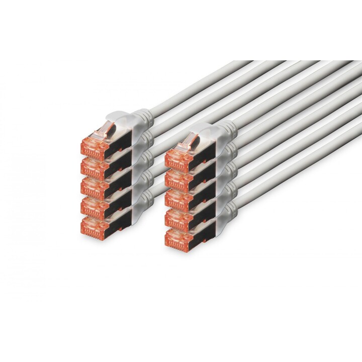 Cavo di rete Digitus DK-1644-0025-10 Grigio 0,25 m Cat6 S/FTP (S-STP)