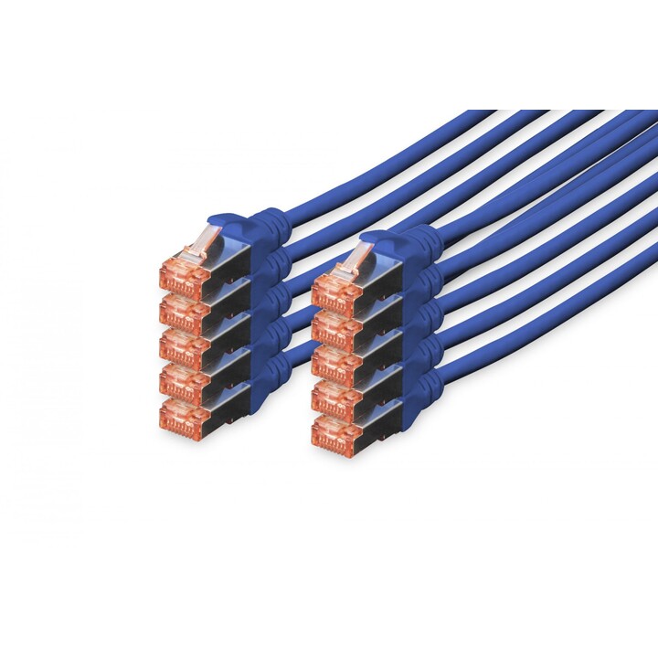 Câble réseau Digitus DK-1644-0025-B-10 Bleu 0,25 m Cat6 S/FTP (S-STP)