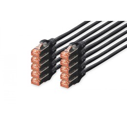 Cavo di rete Digitus DK-1644-030-BL-10 Nero 3 m Cat6 S/FTP (S-STP)