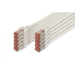 Digitus DK-1644-030-WH-10 network cable White 3 m Cat6 S/FTP (S-STP)