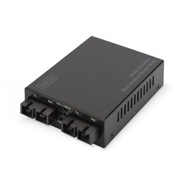 Digitus DN-82124 convertidor de medio 1000 Mbit/s 1310 nm Monomodo, Multimodo Negro