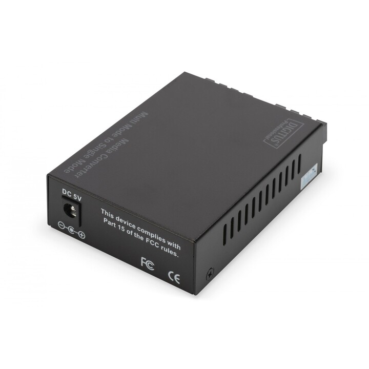 Digitus DN-82124 convertidor de medio 1000 Mbit/s 1310 nm Monomodo, Multimodo Negro