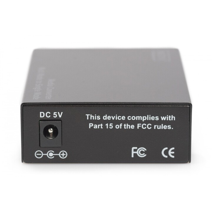 Digitus DN-82124 convertidor de medio 1000 Mbit/s 1310 nm Monomodo, Multimodo Negro
