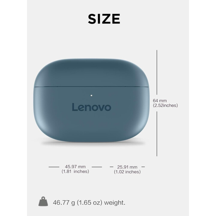 Lenovo TWS Yoga Ohrhörer, PC Edition, Tidal Teal mit aktiver Geräuschunterdrückung, Bluetooth 5.3