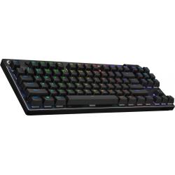 Teclado gamer QWERTY sem fio RF + Bluetooth Logitech G 920-012136 EUA Internacional Preto