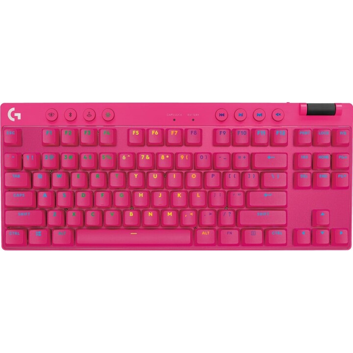 Logitech G 920-012159 teclado Juego RF Wireless + Bluetooth QWERTY Internacional de EE.UU. Magenta