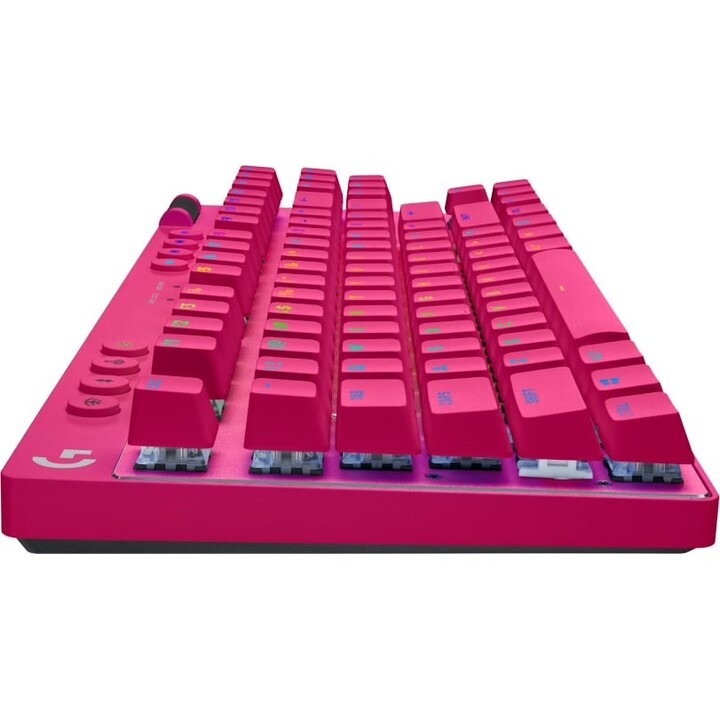 Tastiera da gioco QWERTY Logitech G 920-012159 RF Wireless + Bluetooth, colore: Magenta