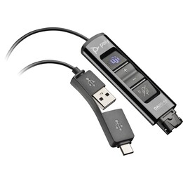 POLY DA85-M USB-auf-QD-Adapter, schwarz, TAA-Schnittstellenadapter