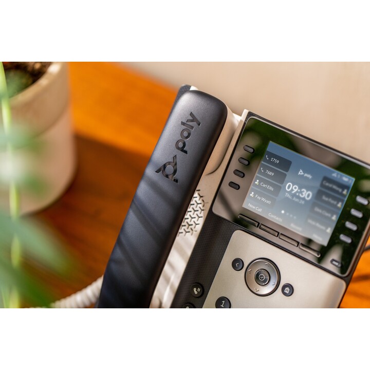 POLY Edge E300 IP-Telefon und PoE-fähiges IP-Telefon Schwarz 8 Leitungen IPS