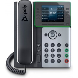 POLY Edge E320 IP-Telefon und PoE-fähiges IP-Telefon Schwarz 8 IPS-Leitungen
