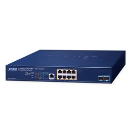PLANET Layer 3, 8-Port 2.5GBASE-T Managed L3 2.5G Ethernet (100/1000/2500) Power over Ethernet (PoE) 1U Blue