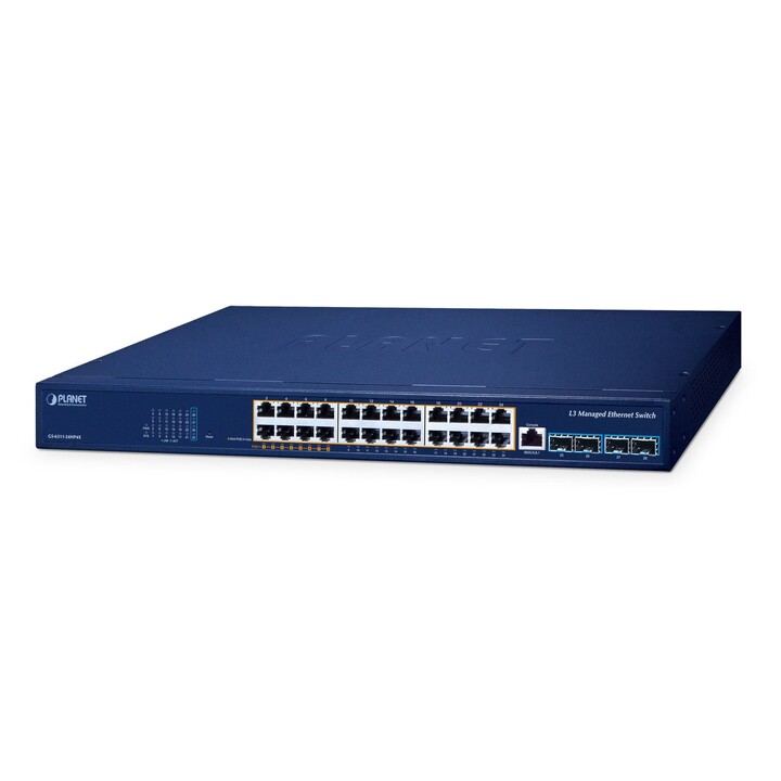 PLANET GS-6311-24HP4X Verwalteter L3 Gigabit Ethernet (10/100/1000) Power over Ethernet (PoE)-Switch