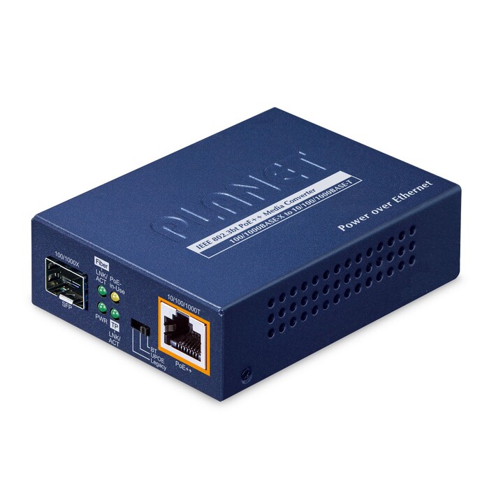 PLANET 1-Port 100/1000X SFP auf 1000 Mbit/s Medienkonverter Blau