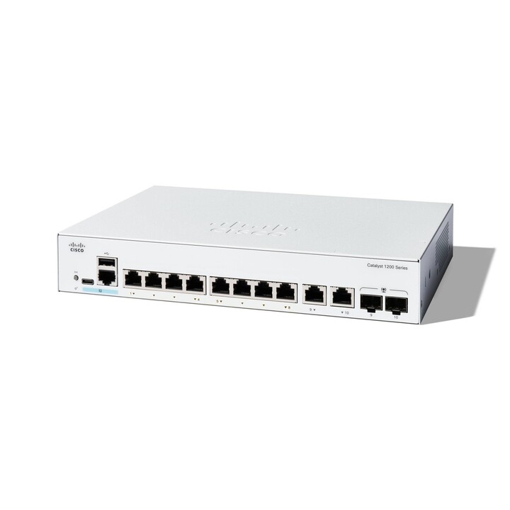 Cisco Catalyst 1200 Managed L2 Gigabit Ethernet (10/100/1000) 1U Blanc