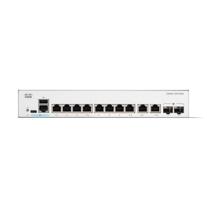 Cisco Catalyst 1200 Managed L2 Gigabit Ethernet (10/100/1000) 1U Blanc