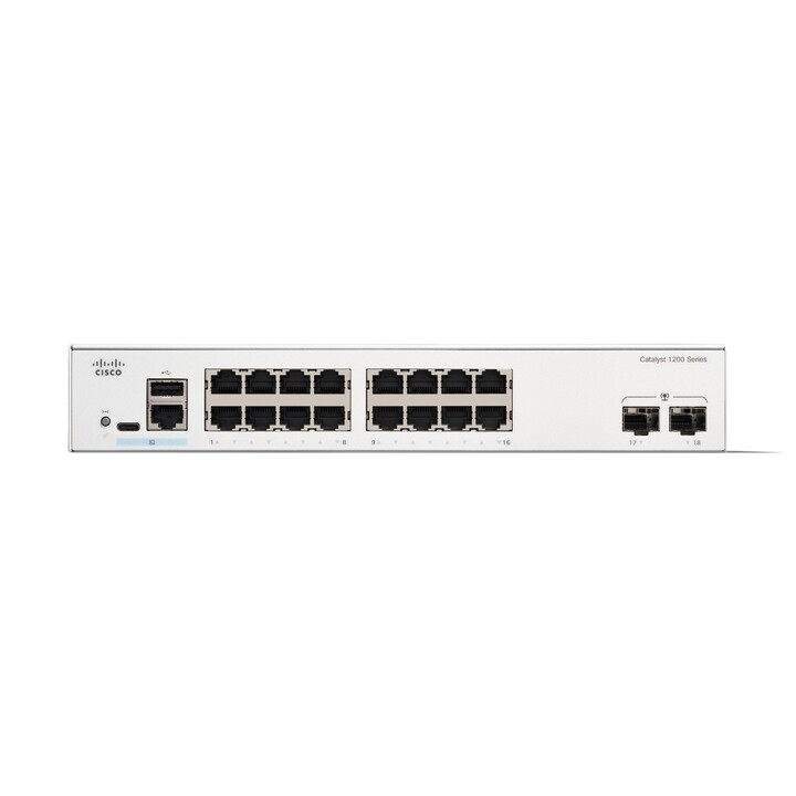 Cisco C1200-16T-2G Managed L2/L3 Gigabit Ethernet (10/100/1000) Switch Weiß