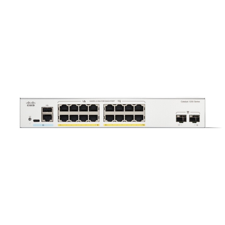 Cisco Catalyst 1200 Gerenciado L2 Gigabit Ethernet (10/100/1000) Power over Ethernet (PoE) Cinza