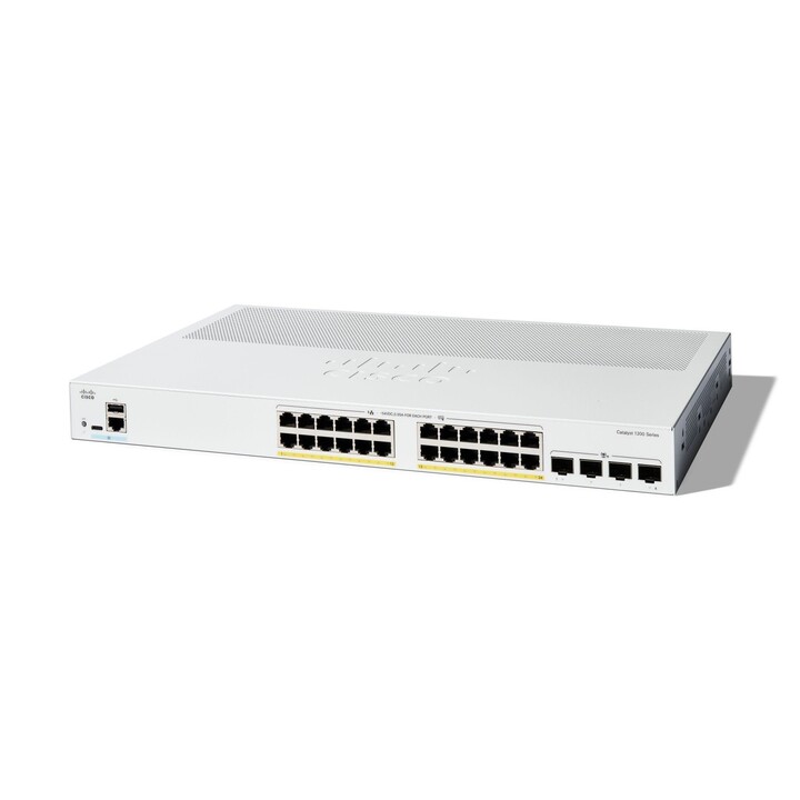 Cisco C1200-24P-4X Managed L2/L3 Gigabit Ethernet (10/100/1000) Switch Weiß