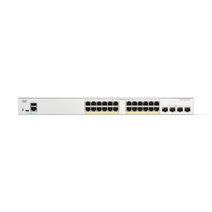 Commutateur Cisco C1200-24P-4X Gigabit Ethernet (10/100/1000) géré L2/L3, blanc