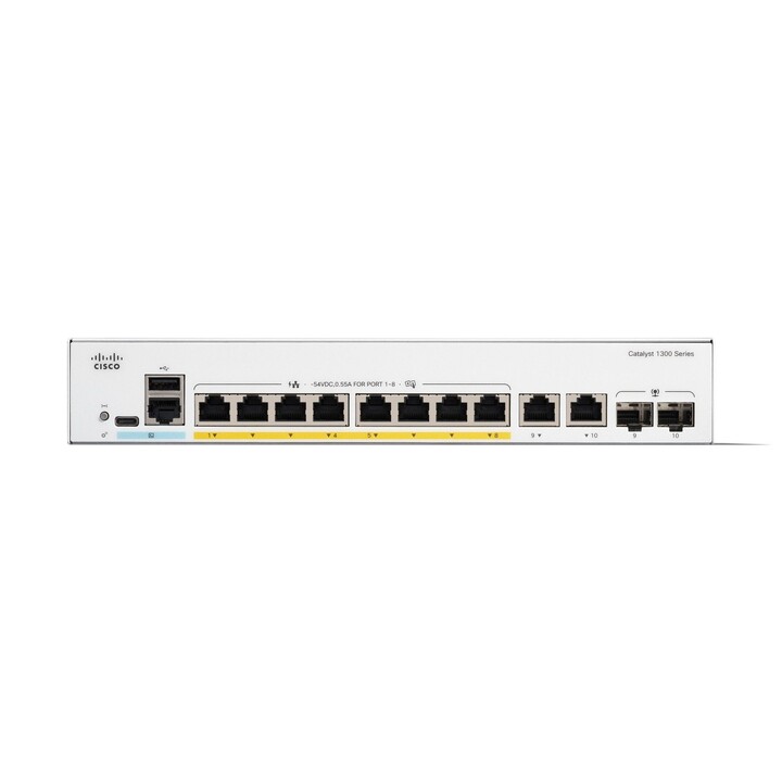 Cisco Catalyst 1300 Managed L2 Gigabit Ethernet (10/100/1000) Power over Ethernet (PoE) Grau