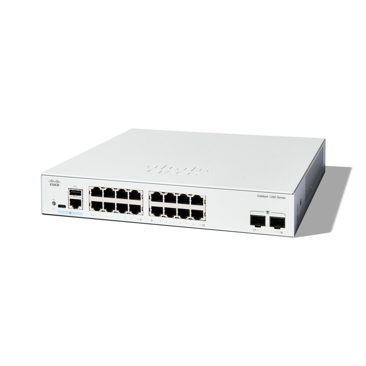 Cisco C1300-16T-2G Managed L2/L3 Gigabit Ethernet (10/100/1000) Switch White