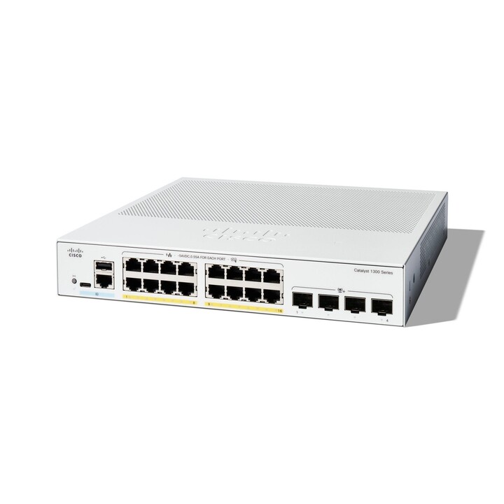 Commutateur géré Cisco C1300-16P-4X L2/L3 Gigabit Ethernet (10/100/1000) Blanc