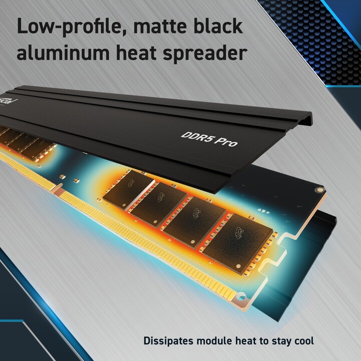 Module de mémoire Crucial Pro 48 Go 2 x 24 Go DDR5 6000 MHz