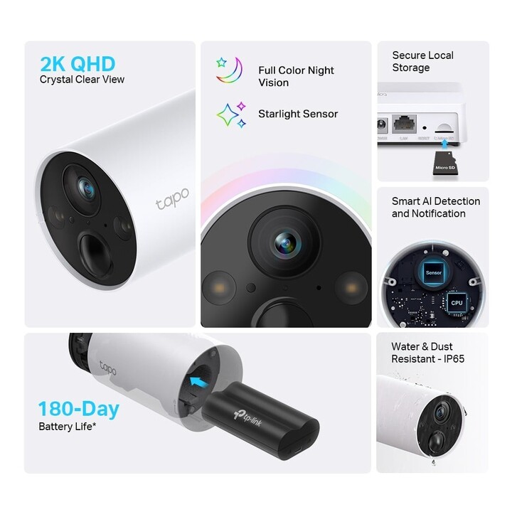 TP-Link Tapo C420S1 Cámara de seguridad CCTV Interior y exterior 2560 x 1440 Pixeles