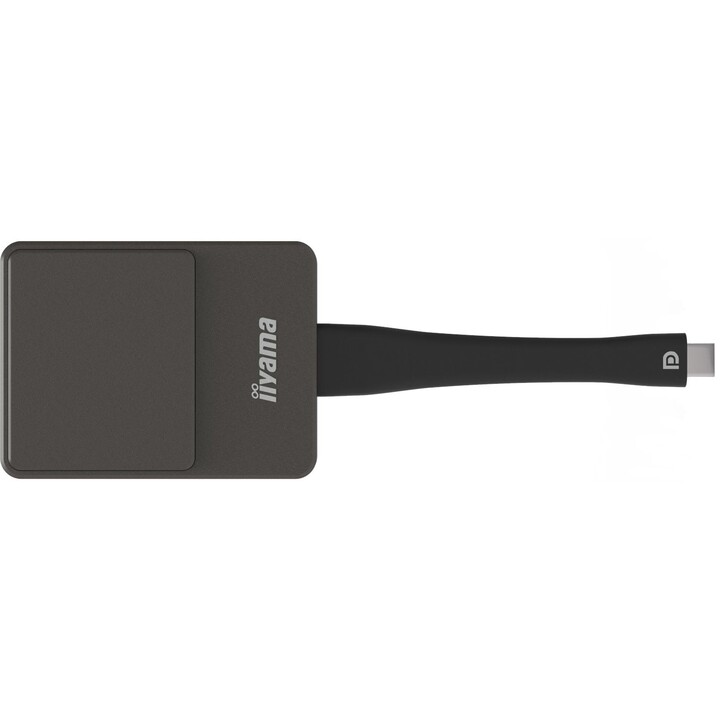 Adaptateur USB pour Smart TV 4K Ultra HD iiyama WP D002C, noir, argent