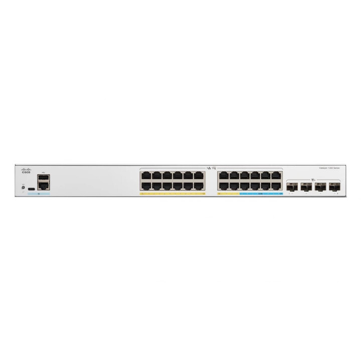 Switch Power over Ethernet (PoE) gestito L2/L3 Cisco Catalyst C1300-24MGP-4X grigio