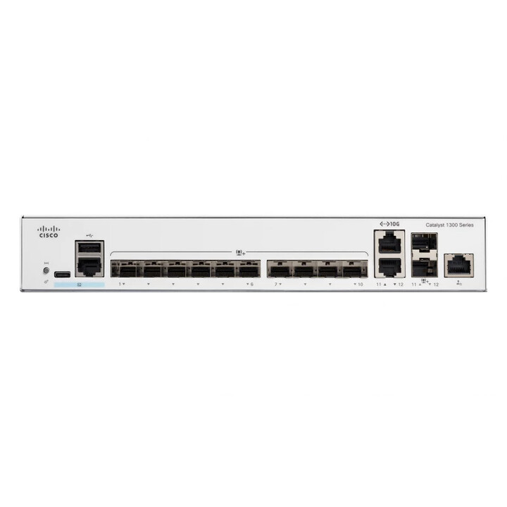 Switch Cisco Catalyst C1300-12XS L2/L3 gerenciado cinza