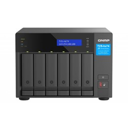 QNAP TVS-H674T-I5-32G Tower NAS Storage Server Intel® Core™ i5 i5-12400 32GB DDR4 HDD QNAP QTS Black