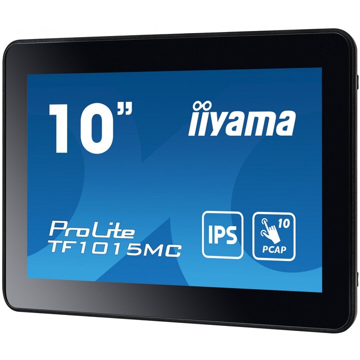iiyama TF1015MC-B3 Display interattivo per segnaletica a schermo piatto da 25,6 cm (10,1") LED 500 cd/m2 HD Touch Screen Ne