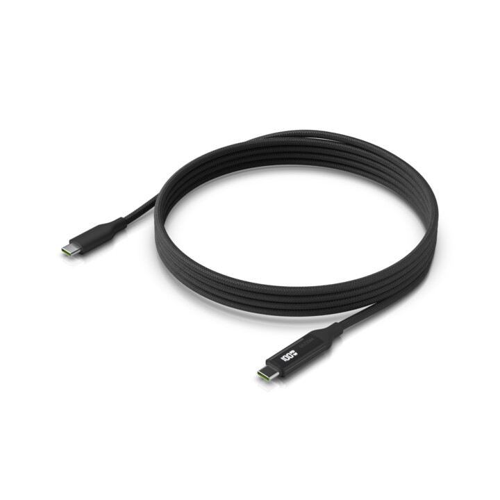 Ubiquiti UACC-Cable-USB-100W-2M-BK USB cable USB C Black, Gray