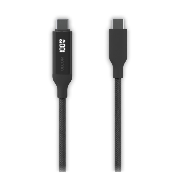 Cabo USB Ubiquiti UACC-Cable-USB-100W-2M-BK Cabo USB USB C Preto, Cinza
