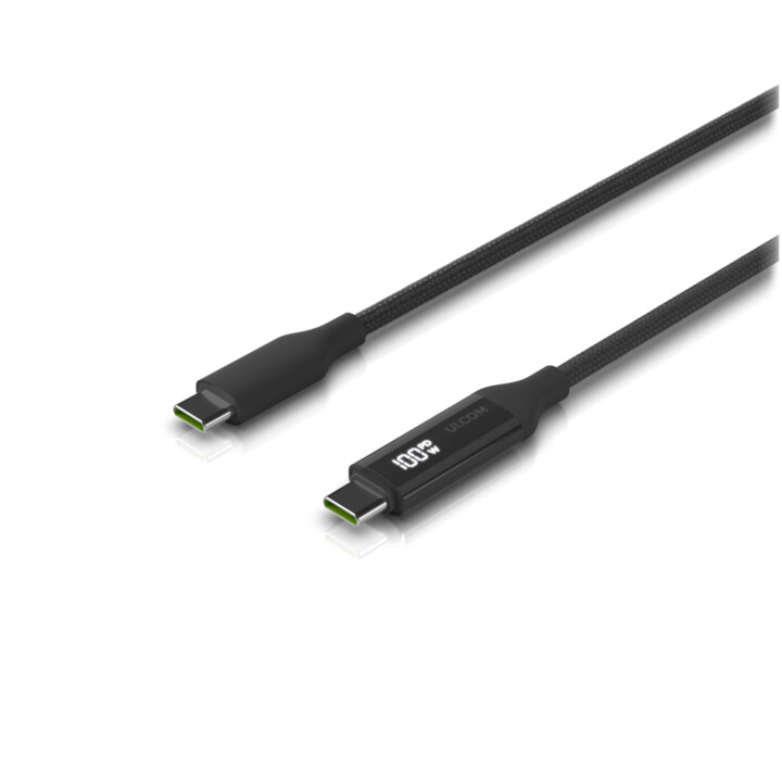 Ubiquiti UACC-Cable-USB-100W-2M-BK USB cable USB C Black, Gray