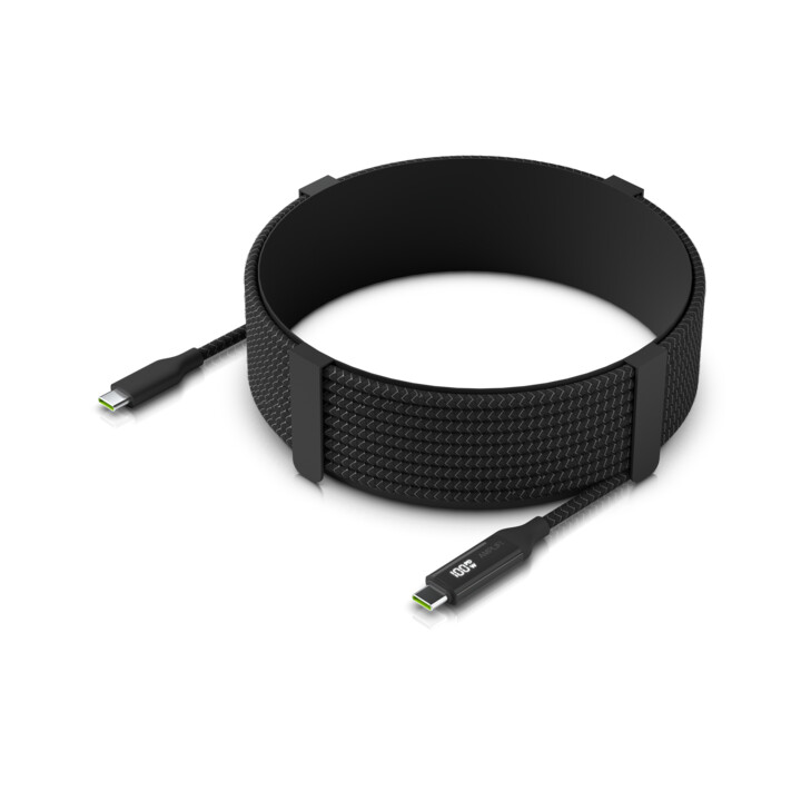 Cabo USB Ubiquiti UACC-Cable-USB-100W-2M-BK Cabo USB USB C Preto, Cinza